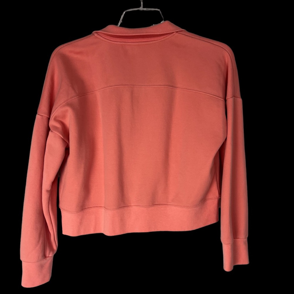 Fabletics Mock Neck Half Zip Cozy Pullover Cropped Sweater Sweatshirt Medium - Picture 6 of 11